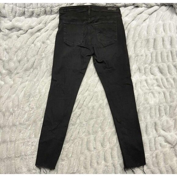 Adriano Goldschmied Jeans Womens 28R Black The Middi Ankle Mid Rise Denim - Picture 10 of 14